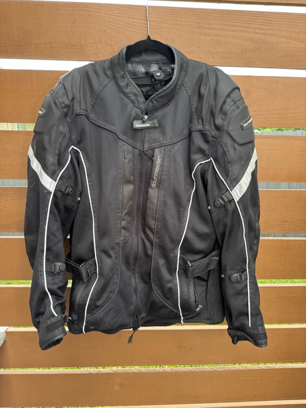 Black Men’s Textile Motorcycle Jacket Tourmaster size M